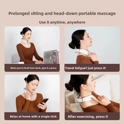 Multifunctional Cervical Massager with Heat and Voice Control