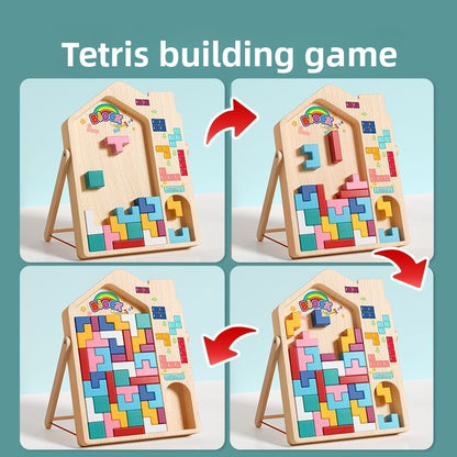3D Three-dimensional Tetris Large Particle Building Block