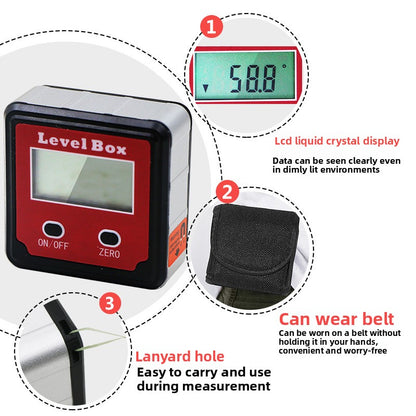 Red 2 Key Digital Inclinometer
