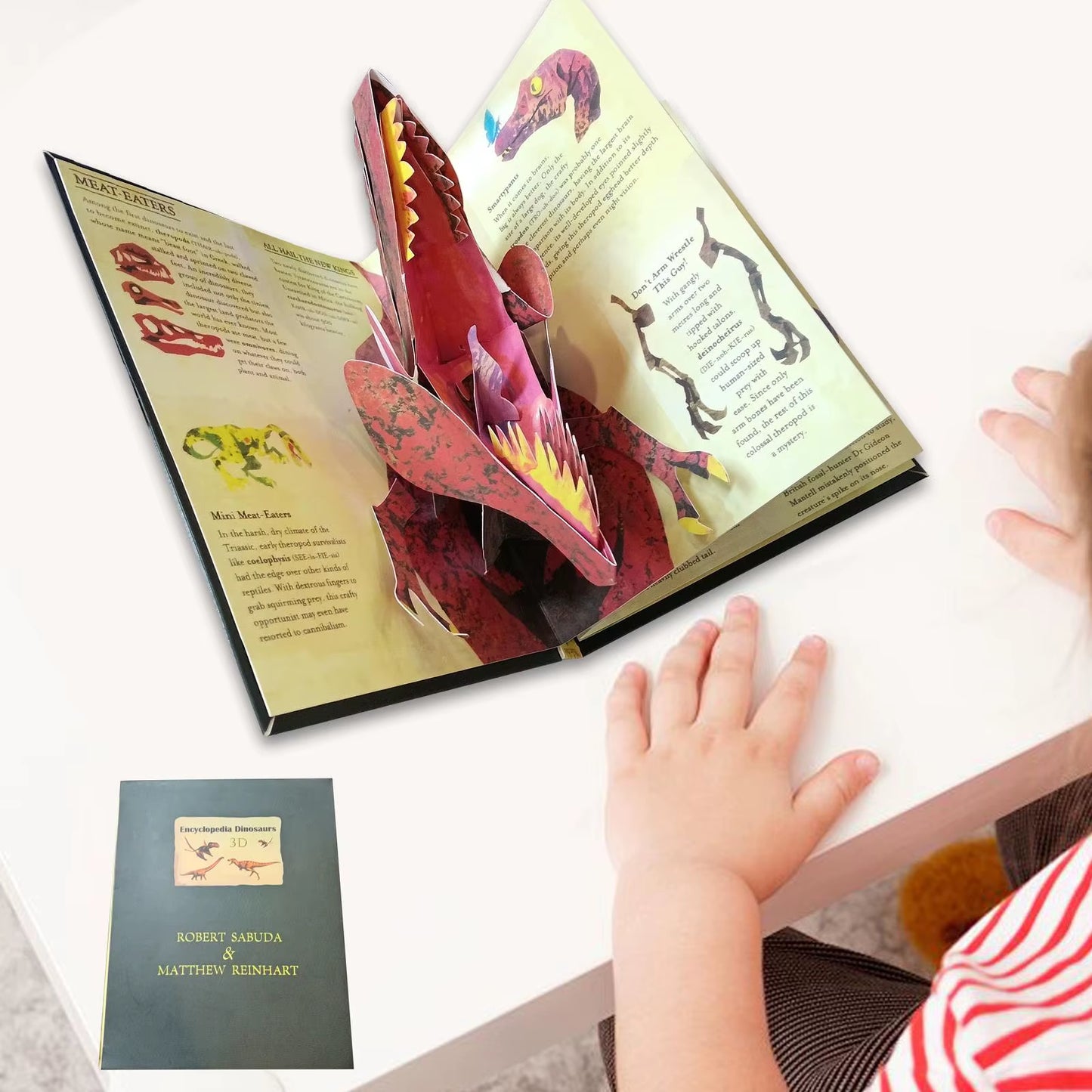 3D Dinosaur Book Dinosaurs Activity Book Creative Encyclopedia Prehistorica for Children Boys Girls Gift for Dinosaur Lovers