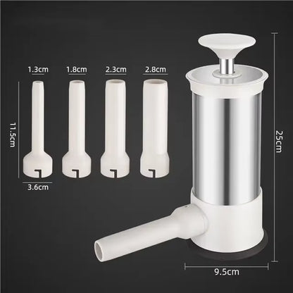 Sausage Stuffer with 4 Different Sizes Stuffing Tubes Sausage Stufferquick Sausage Stufferfillersyringesmall Sausage Tools