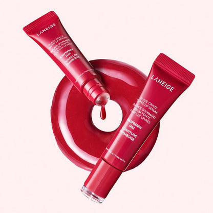 Laneige Glaze Craze Tinted Lip Serum, Hydrating & Moisturizing Lip Tint, Korean Lip Care, Infused with Polypeptide