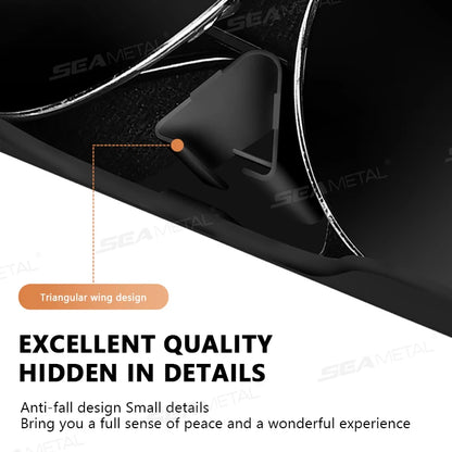 SEAMETAL Car Sun Visor Glasses Case Extra-Large Sunglasses Holder Storage Box Stable Eyeglasses Case Organizer Protection Box