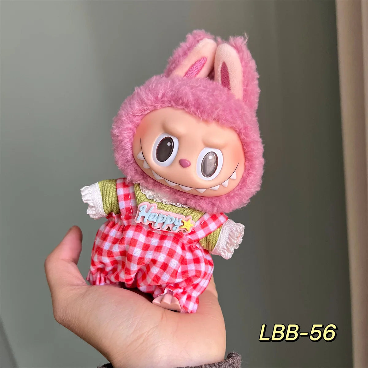 Doll Clothes for 15-17Cm Labubu Pendant Sitting Baby Bee Dinosaur Shark Labubu Dolls Accessories Cute Decoration Little Clothes