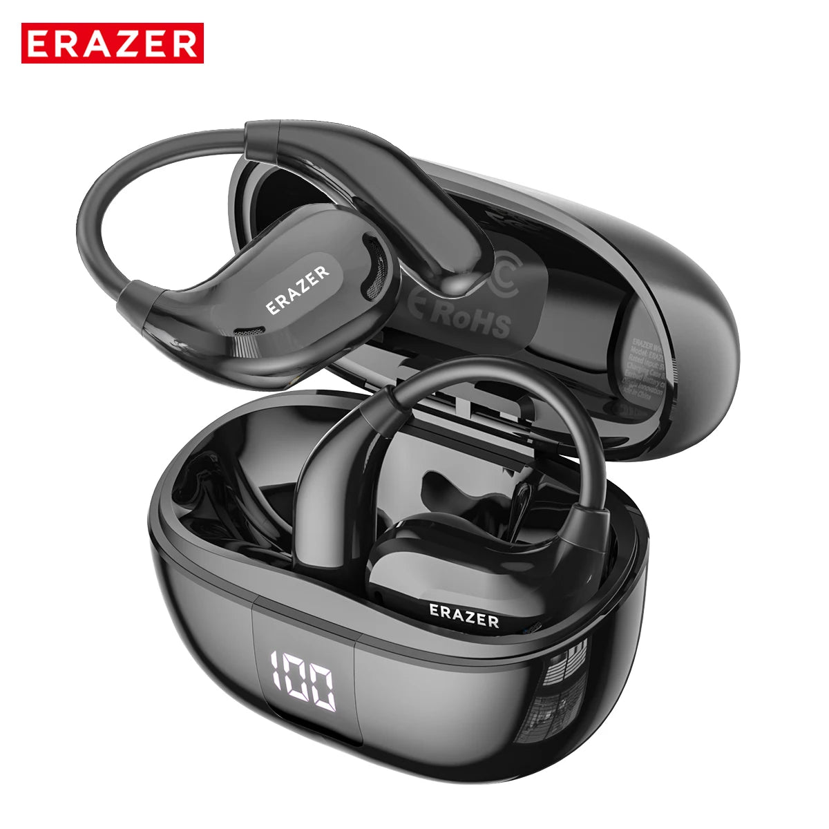 ERAZER Xt66Pro OWS Wireless Headphones Bluetooth 5.4 Earphones with Mic OWS Sports Headsets IPX5 Earhook AI Translator Earbuds