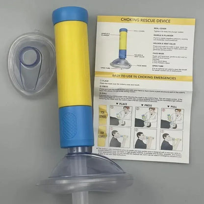 Upgrade Portable anti Choking Device Choking Emergency Life Saving Suction Vac anti Choke Device First Aid Kit for Kids Adults