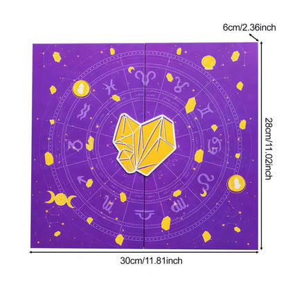 Reiki Crystal Halloween Countdown Gift Box 2025 Healing Stones Advent Calendar Rock Collection Energy Gem Dig Kit