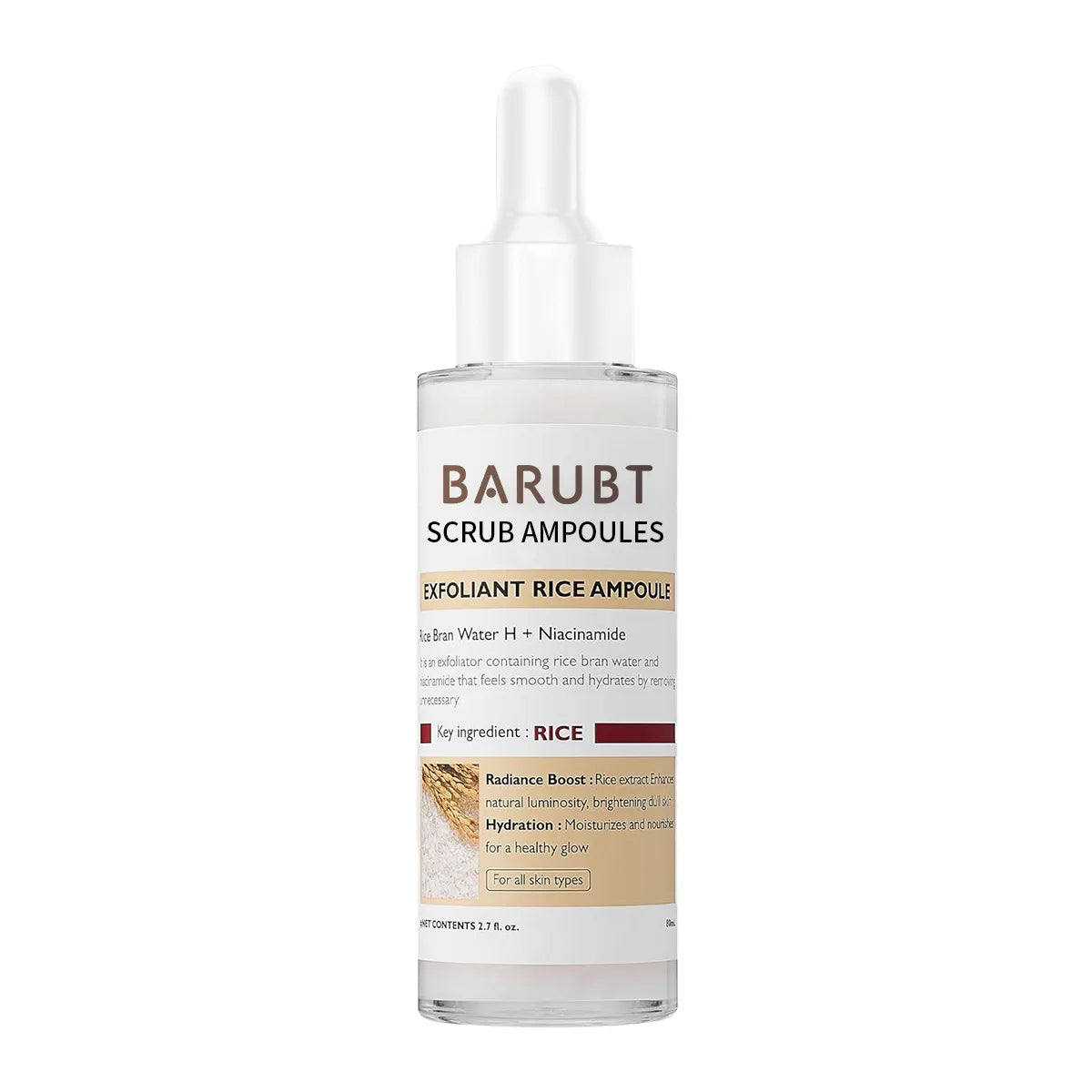 Peel Shot Glow Rice Ampoule Serums for Brightening, Exfoliating, and Moisturizing - Suitable for All Skin Types