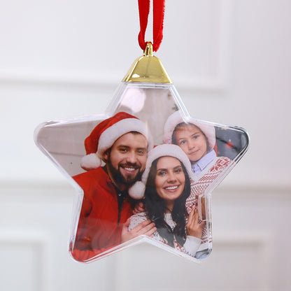 Transparent Christmas photo ball