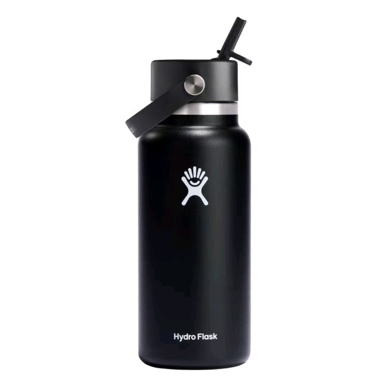 Portable Stainless Steel Thermos with Handle and Straw
