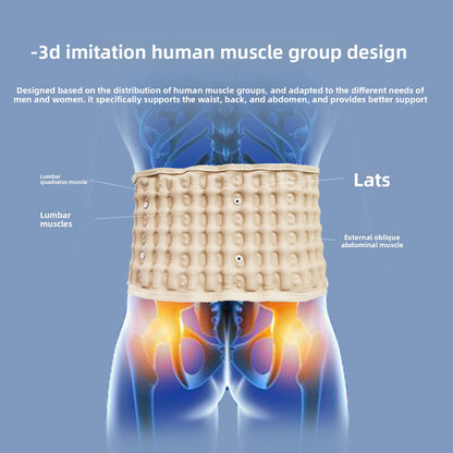 Inflatable Lumbar Support Belt with Pump for Waist Relief
