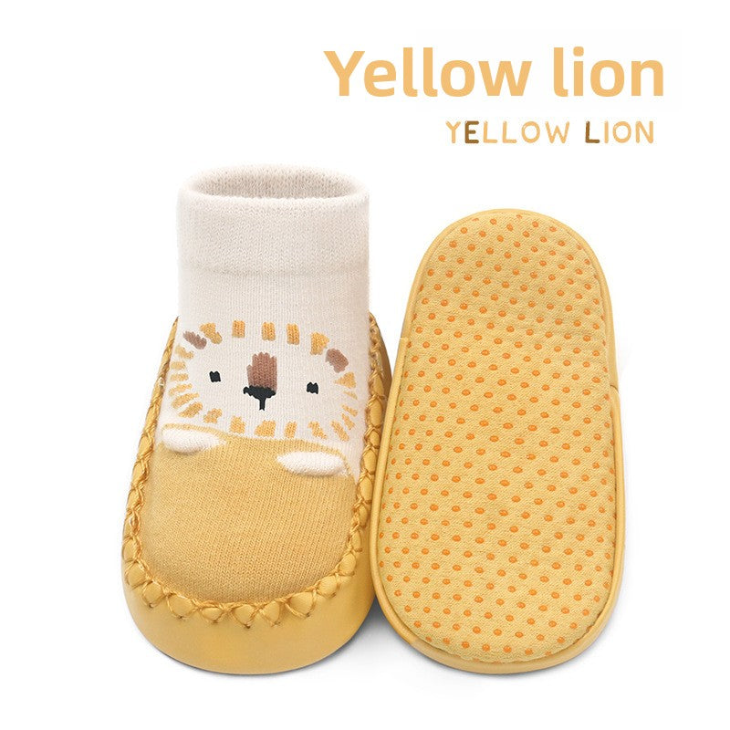 Baby Non-Slip Leather Bottom Ankle Socks