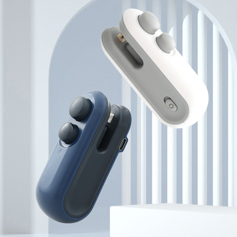 Portable hand-operated pressure-type plastic bag sealing machine