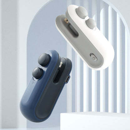 Portable hand-operated pressure-type plastic bag sealing machine