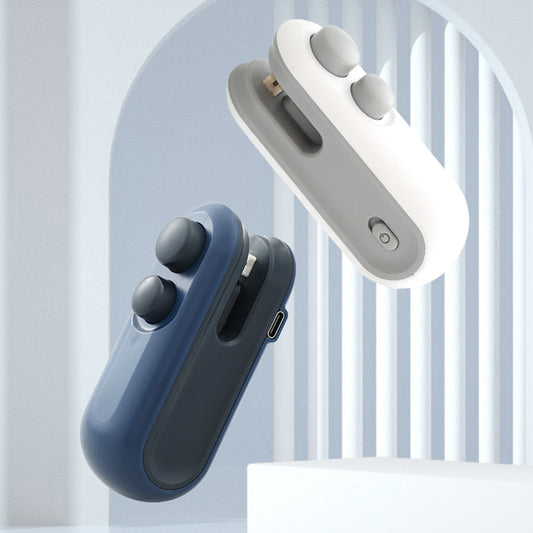 Portable hand-operated pressure-type plastic bag sealing machine