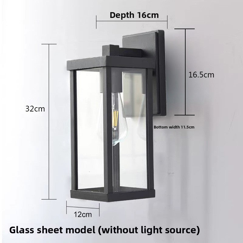 Simple outdoor waterproof wall lamp