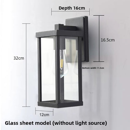 Simple outdoor waterproof wall lamp