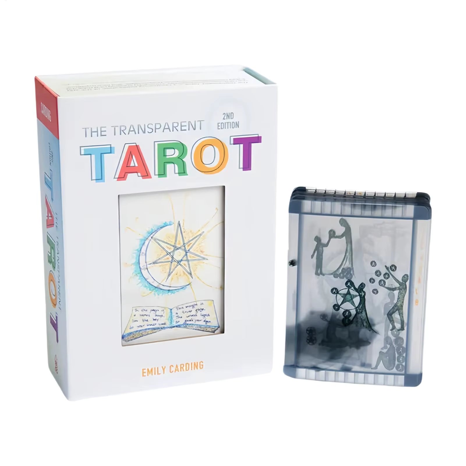 Transparent Tarot Cards Divination Tool Board Game for Fortunetelling Party Card Deck Divination Fate for Spiritual Readers
