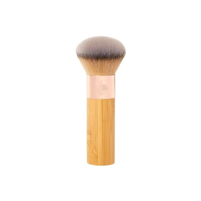 Single-ended soft-bristled makeup brush