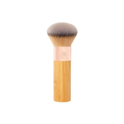 Single-ended soft-bristled makeup brush