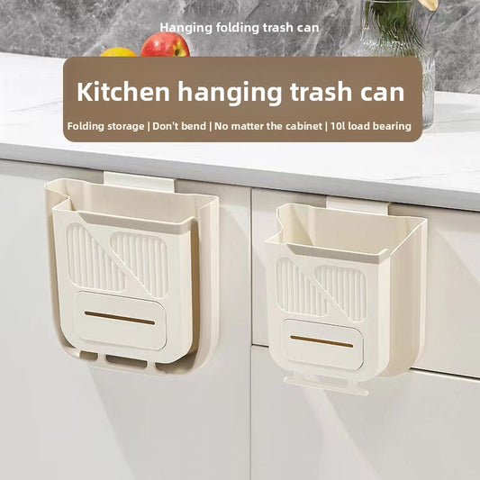 No-drill kitchen trash can