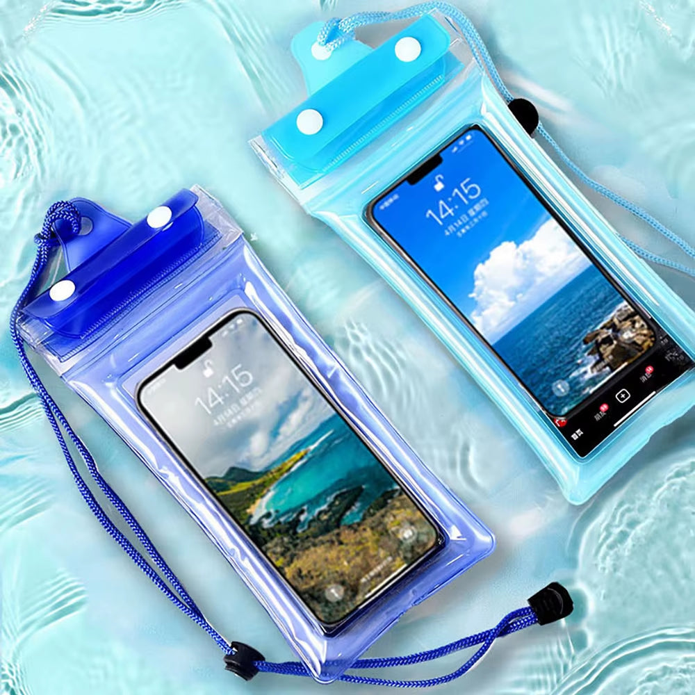 Waterproof Phone Case Pouch Swimming Floating Bag Cover for Iphone 13 14 15 16 Pro Samsung S23 S25 Xiaomi Huawei below 6.8''