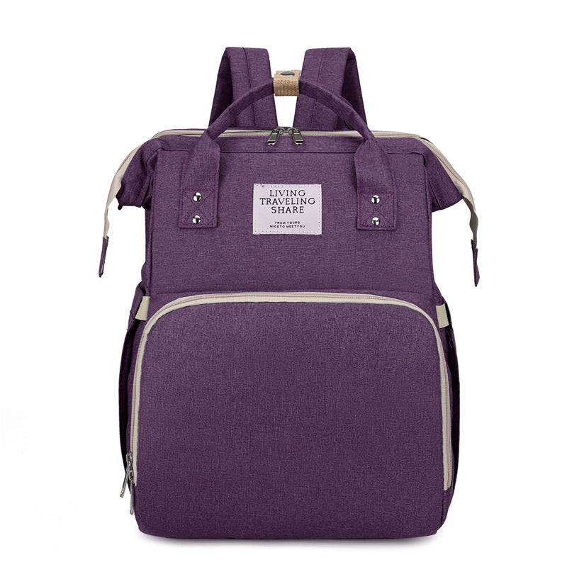 Multifunctional Folding Diaper Backpack