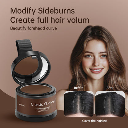 hairline powder filling artifact for hair replacement waterproof sweat-proof hair stitching bun line for hair thinning cover