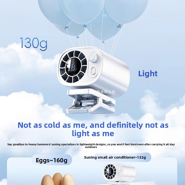 USB Rechargeable Car Cooling Fan with Adjustable Clip