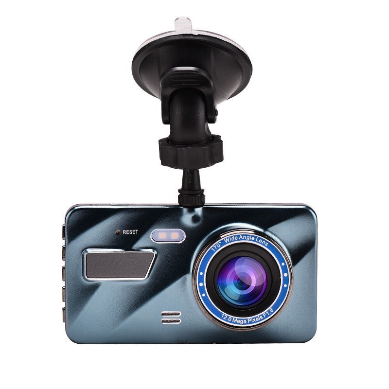 Dual Lens Dash Cam with Rear Camera and 4 Inch Display