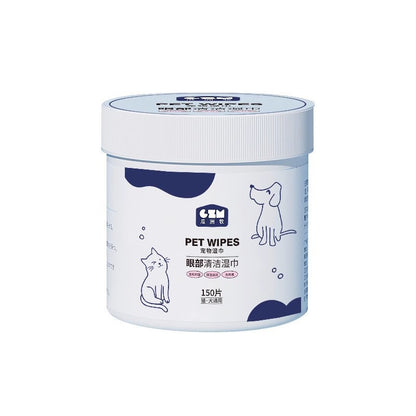 Cat and Dog tear removing artifact pet wipes