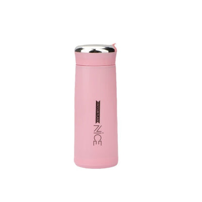 Portable double-walled glass cup