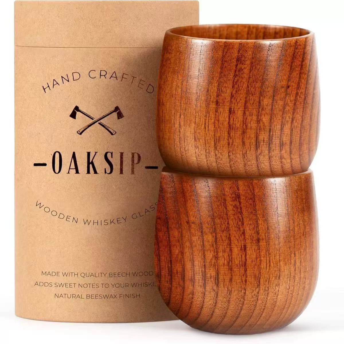 Carbonized wild jujube wood cup