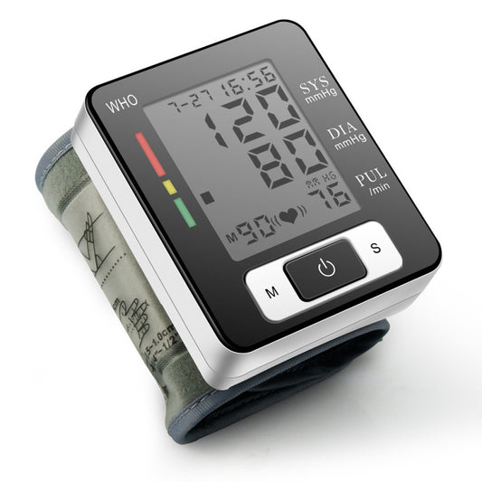 Wrist electronic blood pressure monitor