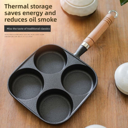 Cast iron egg frying pan