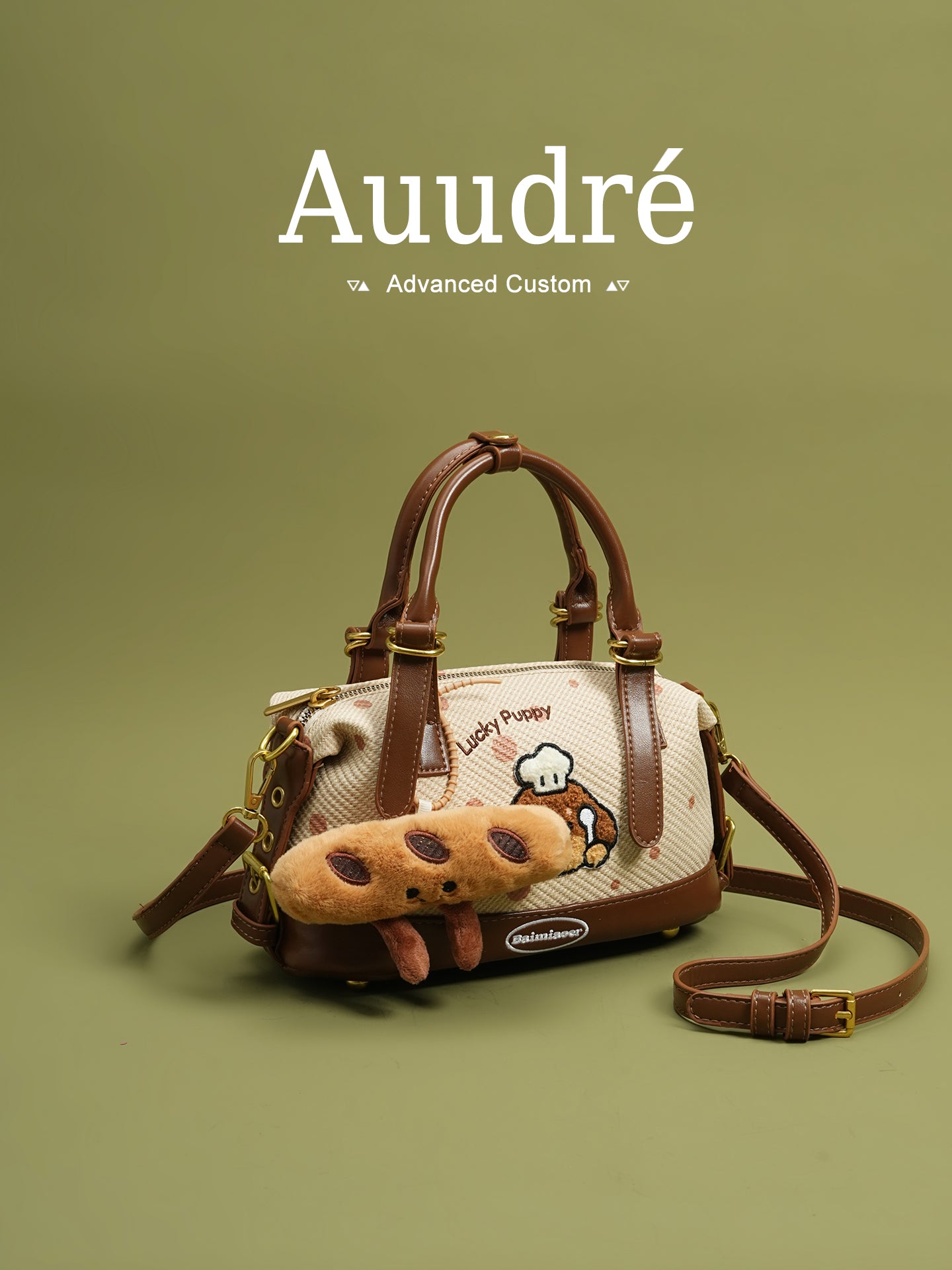 Retro Color-Block Pillow Handbag