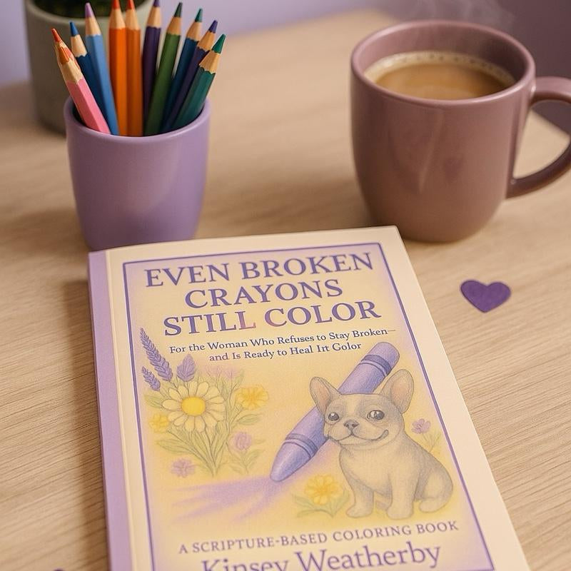 Kinsey Weatherby’S “Even Broken Crayons Still Color” a Scripture Based Coloring Book for Healing Faith with 100 Uplifting Pages Encouraging Scriptures & Quotes Beautiful Floral Designs