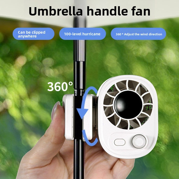 USB Rechargeable Car Cooling Fan with Adjustable Clip