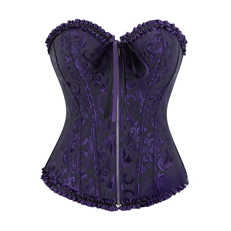 Zipper shaping garment