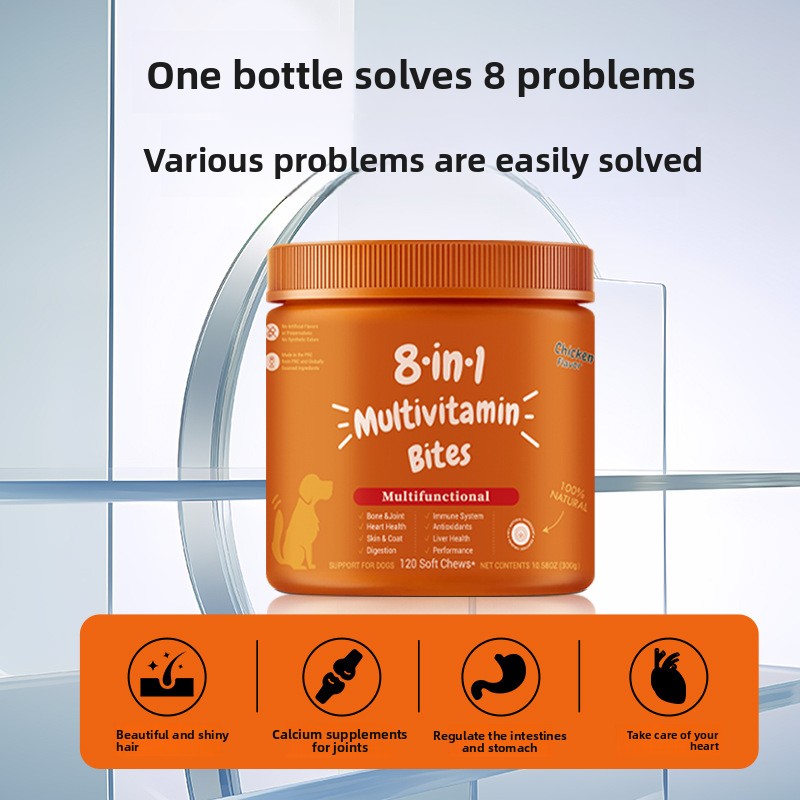 Cat Dog Hair Health Lecithin Vitamin Chewable Tablets