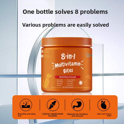 Cat Dog Hair Health Lecithin Vitamin Chewable Tablets