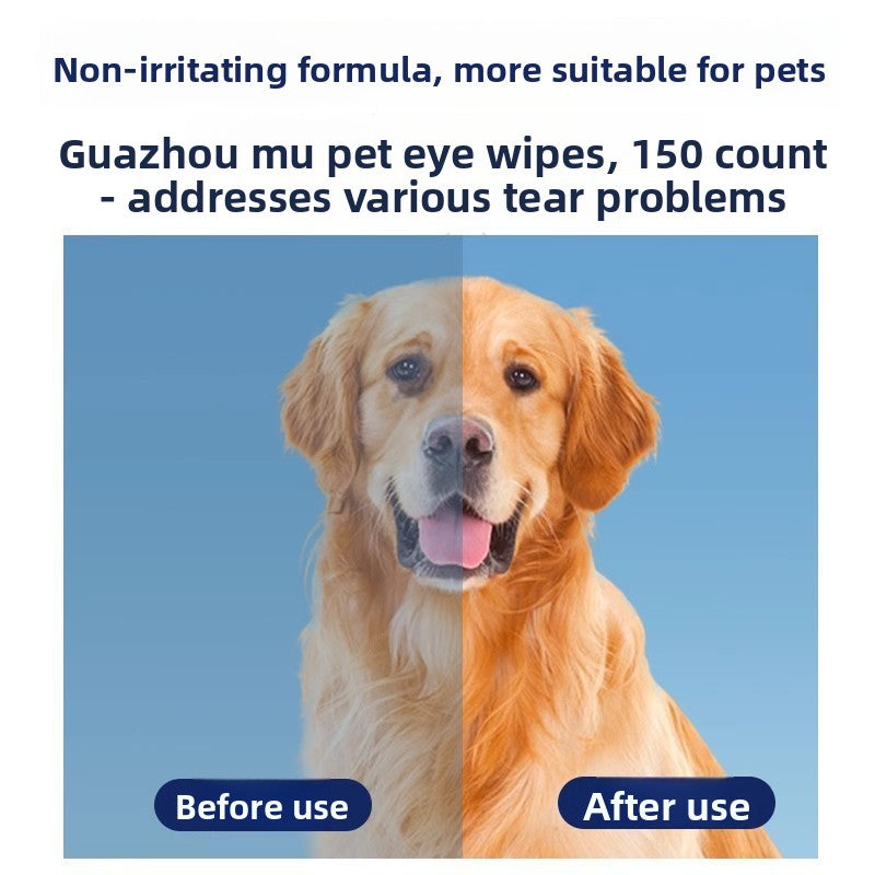 Cat and Dog tear removing artifact pet wipes