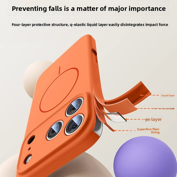 Magnetic Liquid Silicone Phone Case