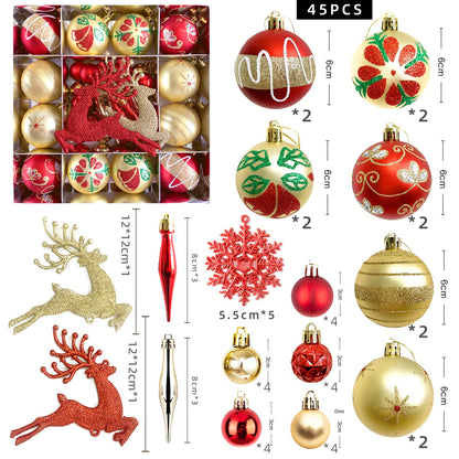Spherical Christmas decorations Christmas tree