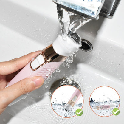 Dual-purpose dry and wet hair removal device