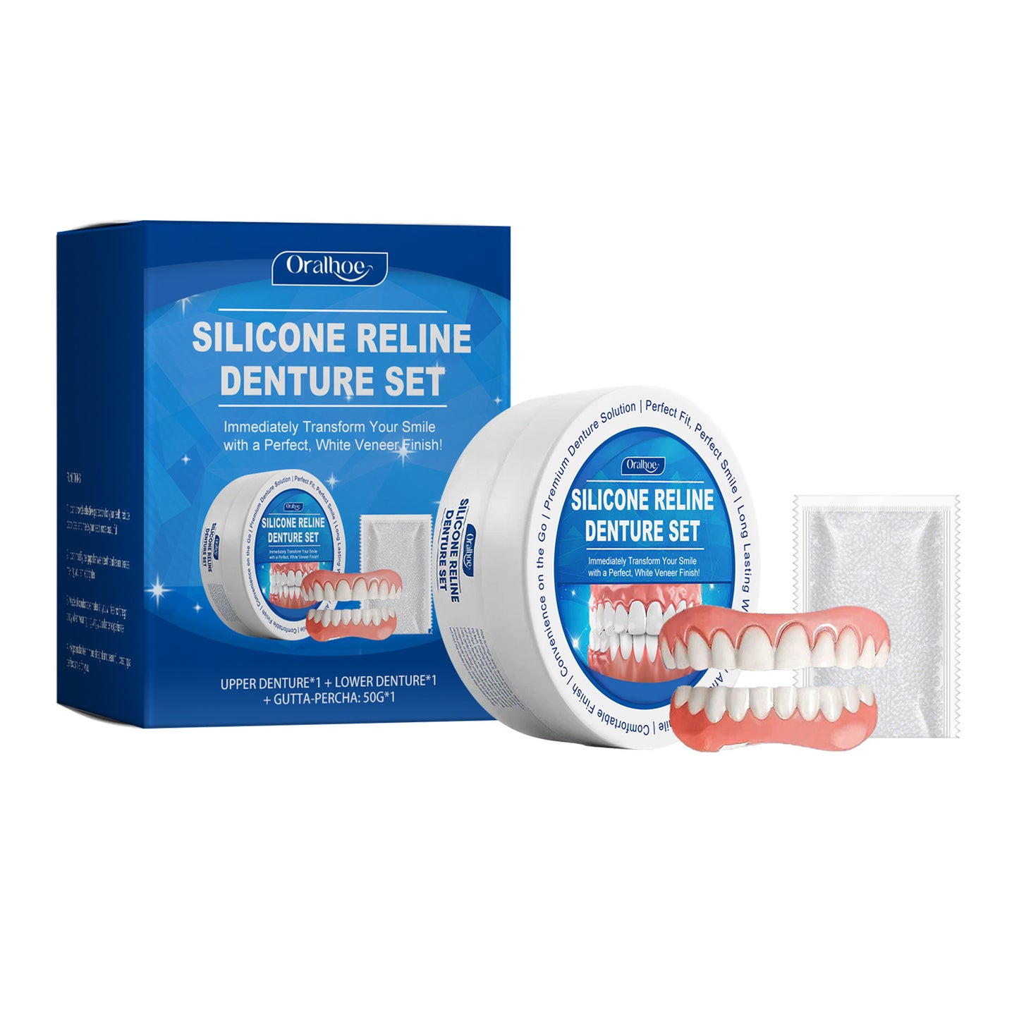 Silicone denture plates