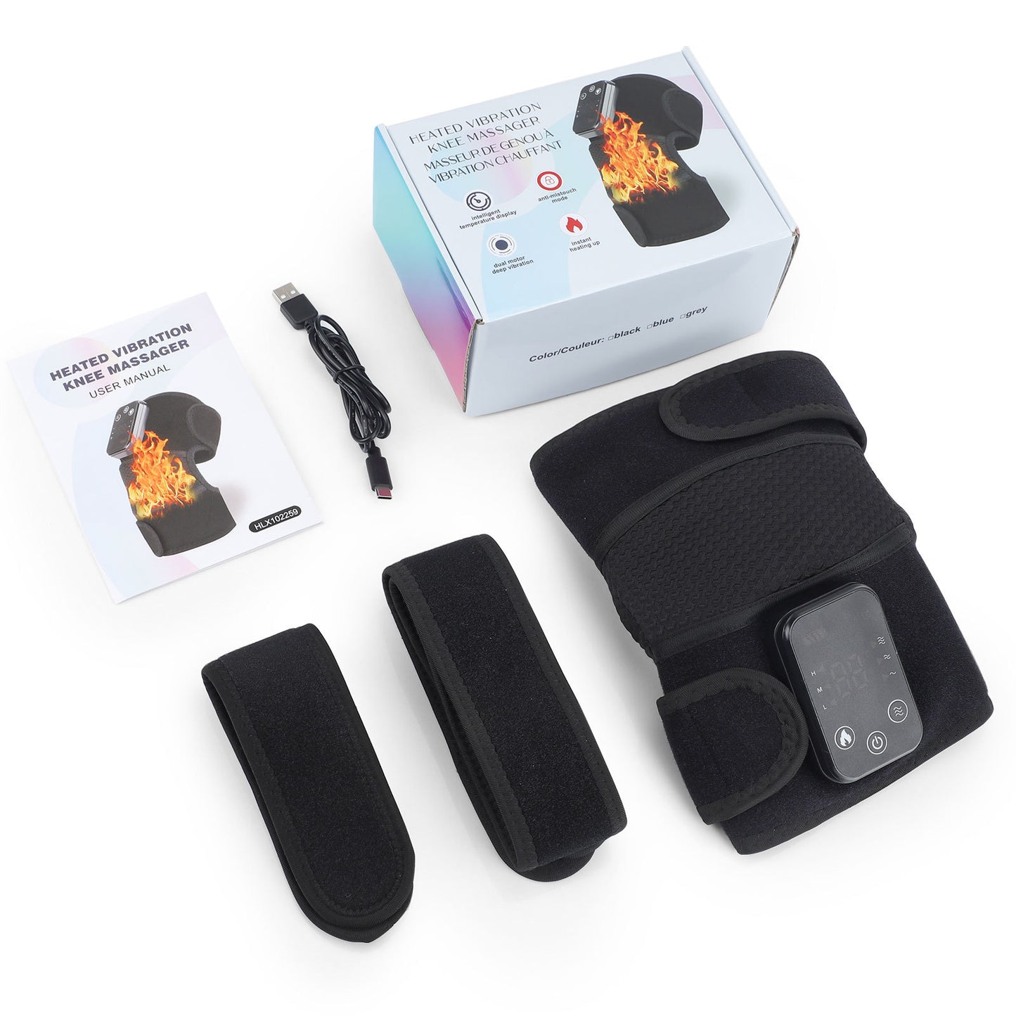 Button Controller Heating Vibration Knee Pads