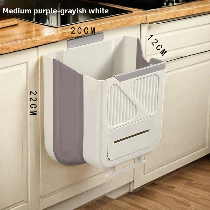 No-drill kitchen trash can