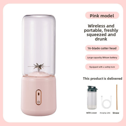 Portable Rechargeable Blender with Glass Cup