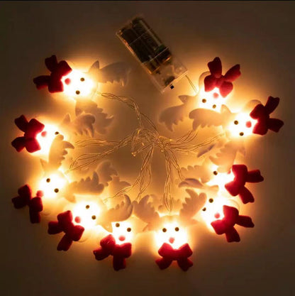 Ragdoll Snowman String Lights